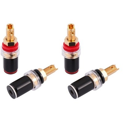  4 stücke lädt kostenlose Audio-Anschlüsse Kupfer Bananenstecker bindende Post