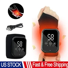 Electric Hand Wrist Massager Pain Relief with 3 Heat Levels & 3 Vibration Modes