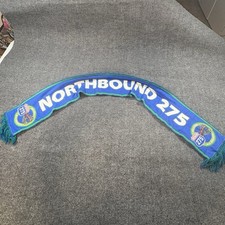 Vintage Blue Train Scarf Railspotter Hilcorp All Aboard Northbound 275