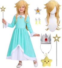 Princess Rosalina Costume Kids Girls Galaxy 130/7-8 Years, Blue