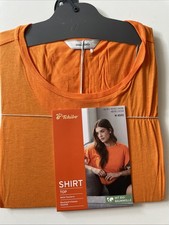 TCM Tchibo Damen Shirt mit Volant Orange Gr. M 40/42 Neu