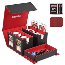Scatola Porta Carte 5 in 1 Custodia Rimovibile Vassoio Dadi Vetrina Kabinka G401