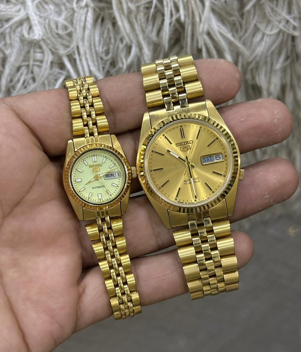 SEIKO5 セイコー5 Buy Seiko 5 Sports Gold Men's Watch - SNXJ94 online | eBay