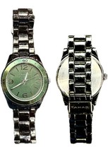 Men's Tahari Casual Dress Wristwatch Stainless Steel Band Analog Quartz