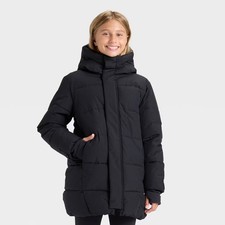 Girls' Hooded Puffer Jacket - All In Motion