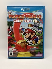 Paper Mario Color Splash (Nintendo Wii U, 2016) CIB Working