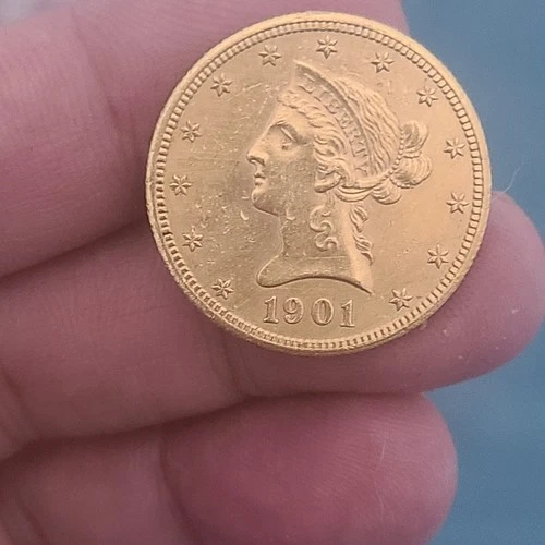 1901 $10 GOLD LIBERTY EAGLE Classic Coin Brilliant Uncirculated : 10754