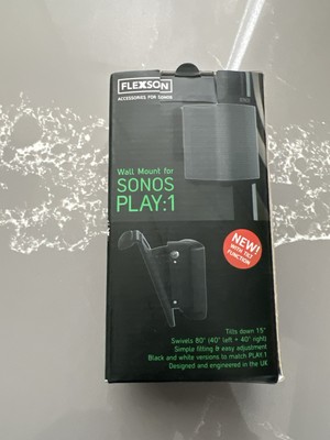 Flexson Wall Mount for Sonos PLAY:1 (White)   Swivel + Tilt   FLXP1WB1011
