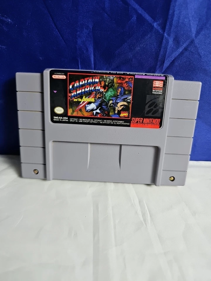 Captain America and the Avengers (Super Nintendo SNES, 1991) только игровой картридж - Изображение 2 из 4