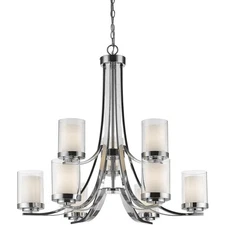 Z-Lite 426-9-CH Willow 9 Light 31.25 inch Chrome Chandelier Ceiling Light