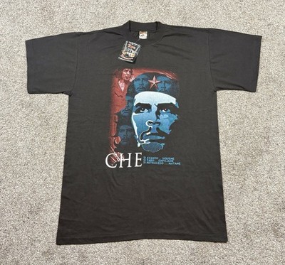 Vintage Ernesto Che Guevara Rock Revolucion T-Shirt Men s Size Large Black NEW