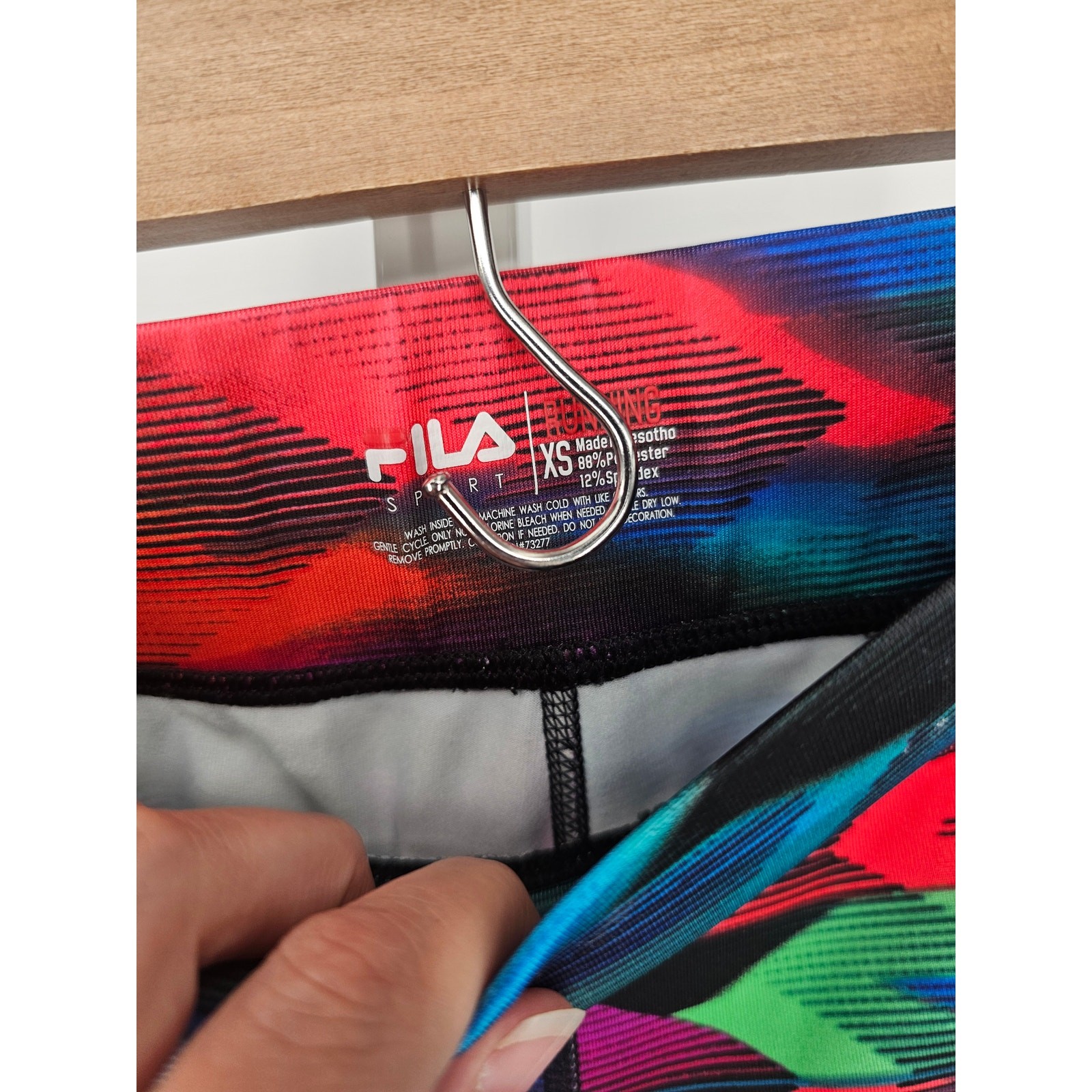 Leggings da corsa a compressione Fila Sport donna taglia XS colorati brillanti