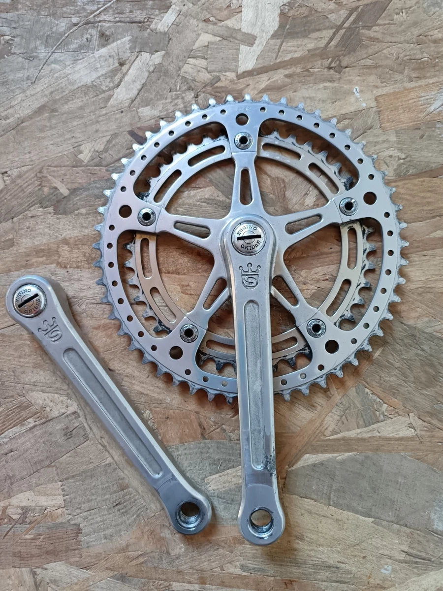 Pédalier Vélo Sugino Mighty – Aluminium, Japon, Vintage, Occasion
