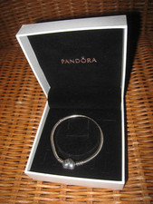 PANDORA Moments 590719 Sterling Silver Bracelet with Heart Clasp