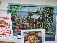 Bead Embroidery Religious Icons – 3 Printed Canvases / Pattern Only No Beads