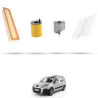 Hoffcar Set Service - 4 Filter FüR Peugeot Partner II 1.6 HDI 55Kw Von 2008