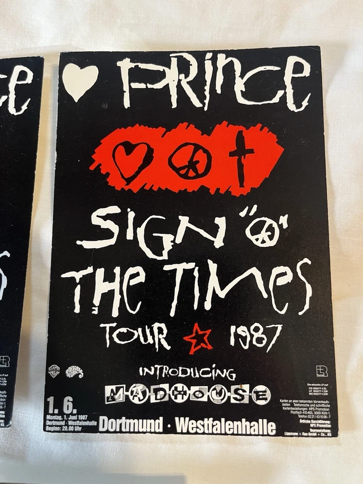 PRINCE - Sign Of The Times 1987 Promo Tour Postcard MEDIA COMM FK-137-50 FRANCE - Image 4 of 4