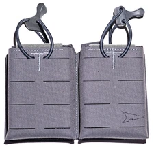 FirstSpear LaserFrame 5.56 double speed reload 6/9 MOLLE Manatee grey mag pouch