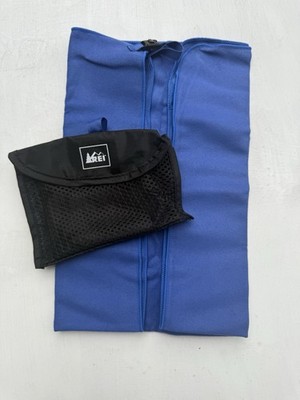 REI Multi Towel Microfiber Towel Blue W/bag Polyester Nylon Camping