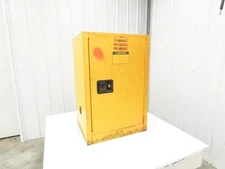 Justrite 25710 Suregrip Flammable Safety Cabinet 12 Gal Yellow Manual Close