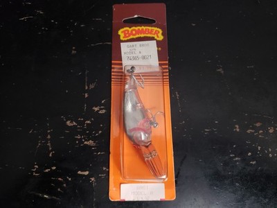 Bomber Model A Crankbait Silver Red 1/4 oz 10 ft Dive 6ASI