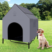 48'' Outdoor Dog Houses for Large Dogs Outside, Weatherproof Large Dogs House wi