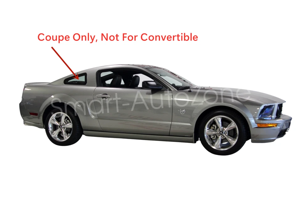 Fits 2005-2009 Ford Mustang 2 Dr Coupe Passenger Right Quarter Glass Window Foto 2 de 3