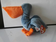 TY Beanie Baby / Babies SCOOP the Pelican RETIRED Rare MWMT