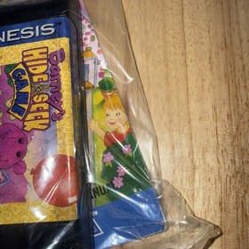 Sega Genesis Barney&rsquo;s Hide & Seek Used Game Tested & Working 1993 Game And Manny
