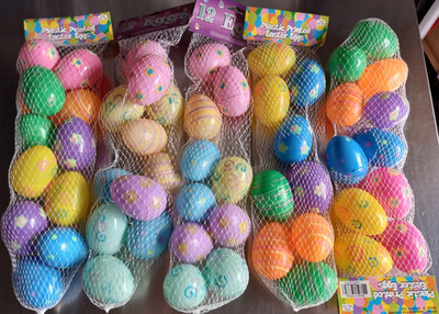 Bright and Pastel Color Easter Eggs (not filled - 60ct.) - New
