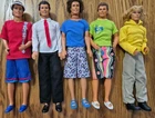 VINTAGE LOT OF 5 KEN DOLLS W/CLOTHES AND SHOES MATTEL 1980'S & 90'S