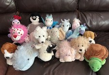 Webkinz Lot of 16 No Codes Love Lion, Bulldog, More