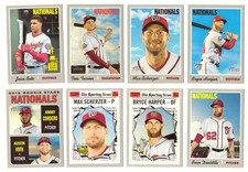 2019 Topps Heritage (1-500) - WASHINGTON NATIONALS Team set 