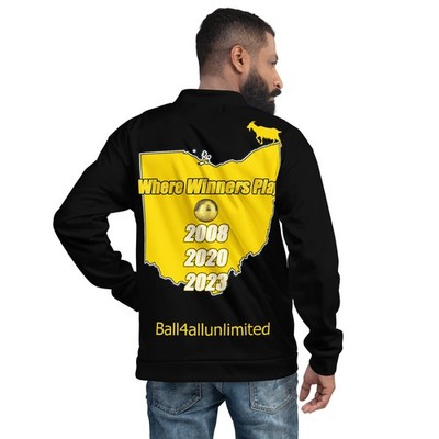 Columbus Professional Soccer Merchandise-Where Winners Play-Bomber Jacket-black