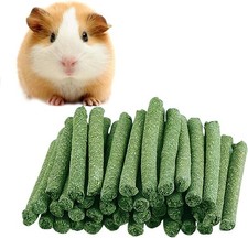 Timothy Hay Chew Sticks - Natural Snacks Toys for Guinea Pigs, Rabbits, Bunny,