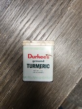 vintage durkees spice tin Ground Turmeric Ground Cloves