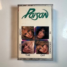 Poison Cat Dragged In Cassette Tape 1986 Capitol Glam Rock Debut