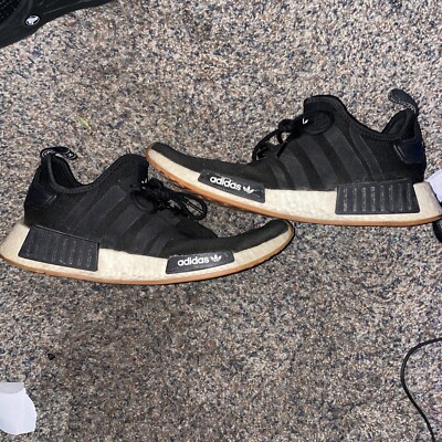 Size 10 adidas NMD R1 Black Gum 2018 191039407837|