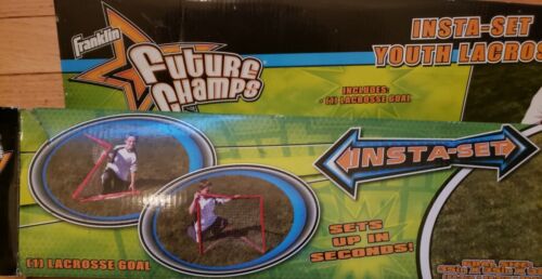 NEW FRANKLIN Sports INSTA-SET Youth Lacrosse Goal Sets up in Seconds - Picture 2 of 3