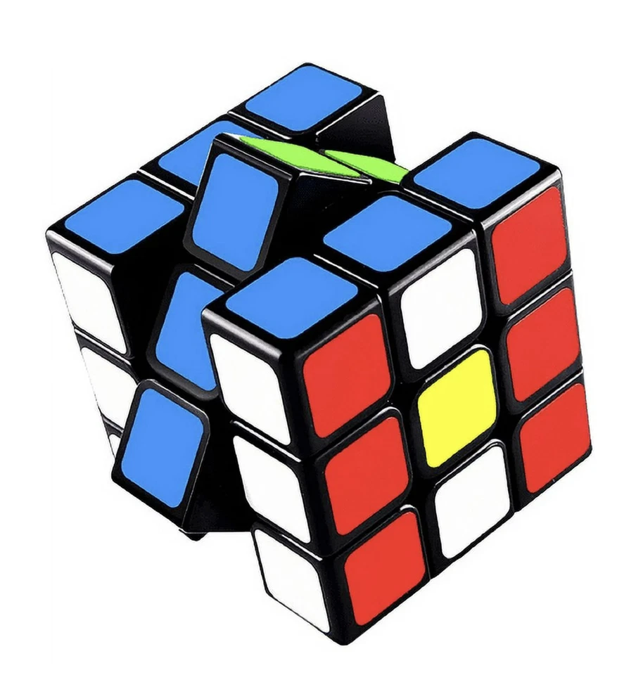 Cubo de velocidad 3x3 cubo mágico de giro suave 3x3x3 rompecabezas rompecabezas cubo pegatina Foto 2 de 4