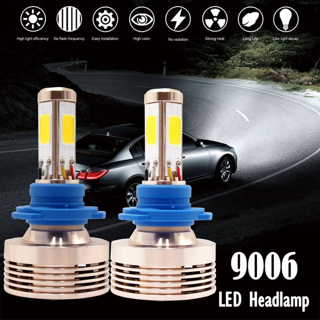 120W 9006 High Power COB HID KIT LED Headlight Conversion Kit Pure