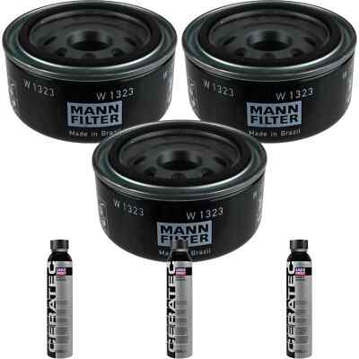 3x MANN-FILTER Ölfilter W 1323 + 3x LIQUI MOLY Cera Tec 3721