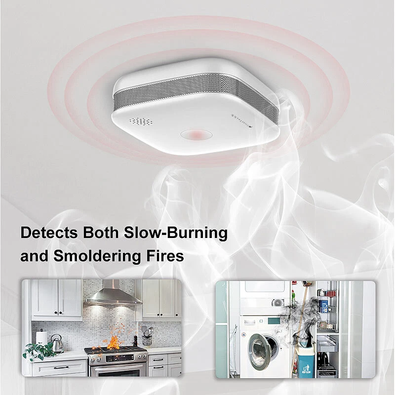 VisorTech 5er-Set drahtlos vernetzbare Funk-Rauchwarnmelder, 5-Jahres-Batterie - Bild 3 von 4