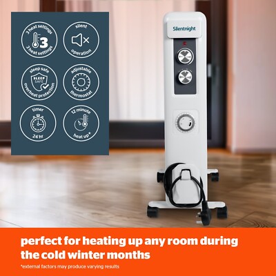 Silentnight Radiator Oil Filled Portable Electric Heater
