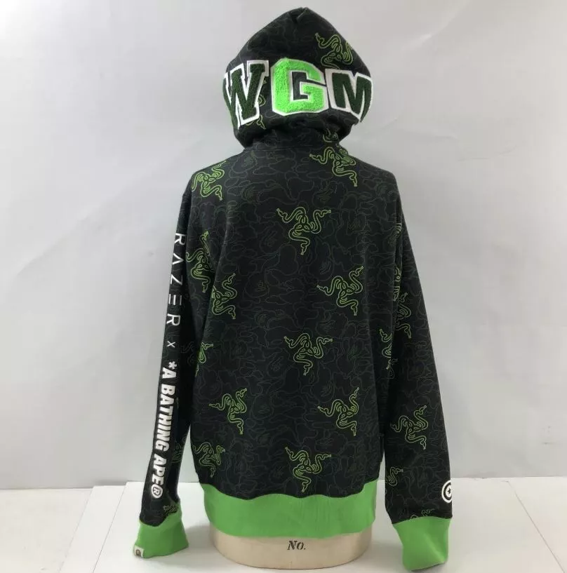 Green Black Camo Shark Hoodie