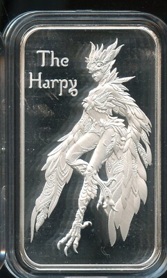1-OZ Hayleybug Mint THE HARPY Fantasy & Myth Series .999 Final
