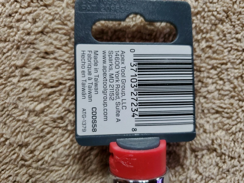 Crescent Brand 5/8 inch by 1/2" Drive 6 Pt Deep Well Socket - Image 3 of 4