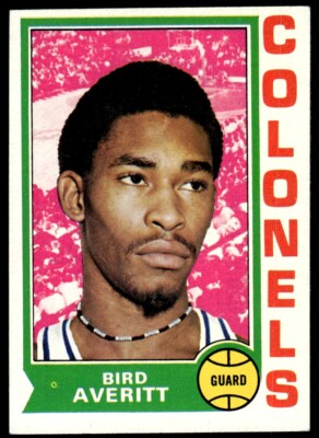 1974-75 Topps Bird Averitt Set Break Kentucky Colonels #231