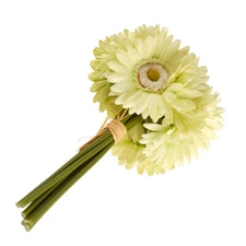 Factory Direct Craft Artificial Light Green Gerbera Daisy Bouquet