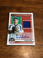 2023 Panini Stars & Stripes Cristian Laghi Autograph Jersey #69/72 U18 World Cup